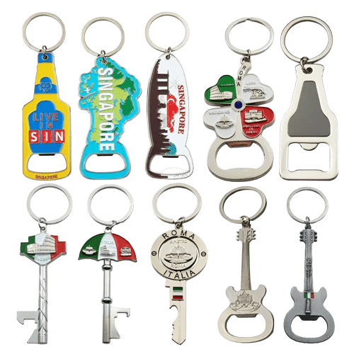 custom shape keychain bottle openers