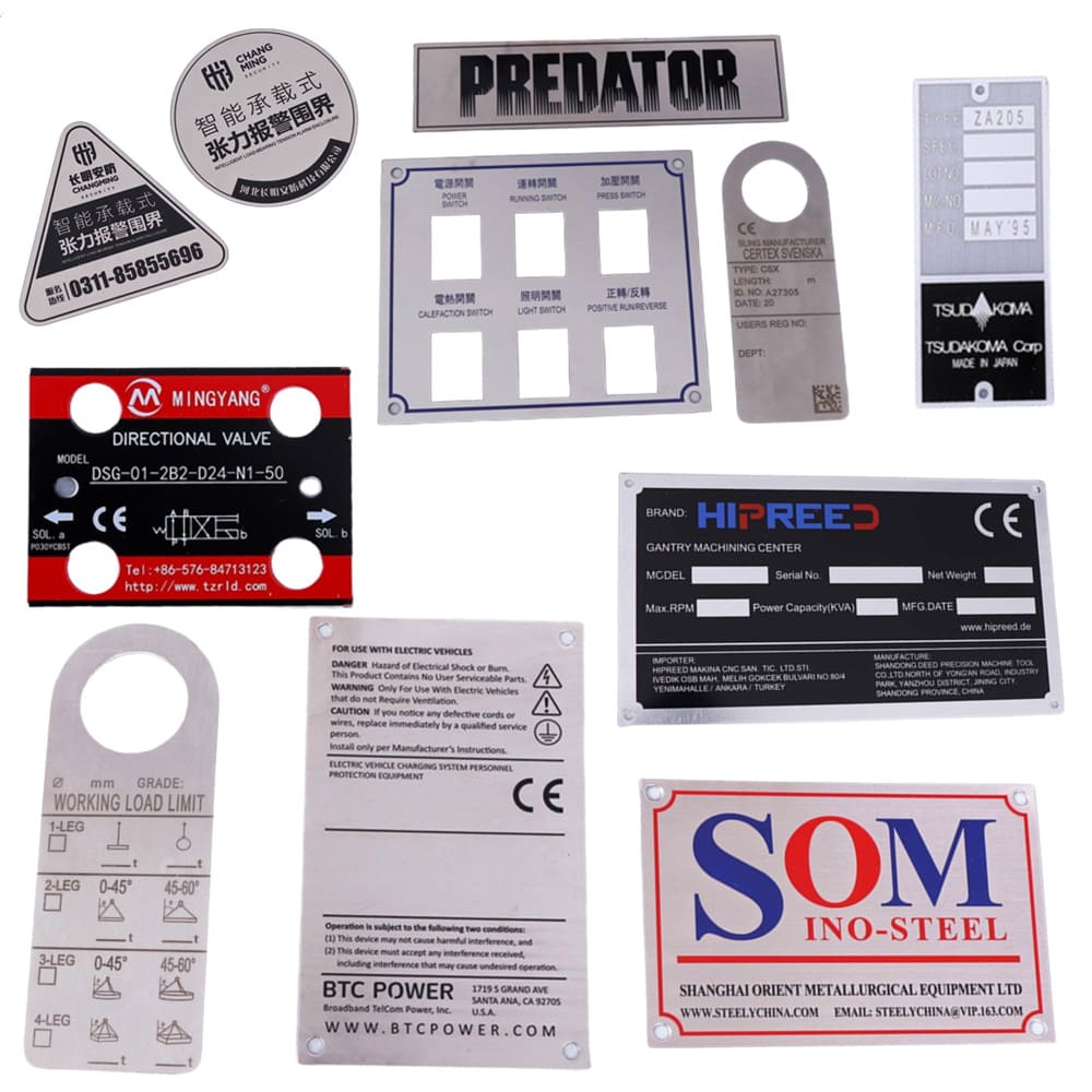 Custom Metal Labels, Printed Metal ID Tags for Equipment - MPC
