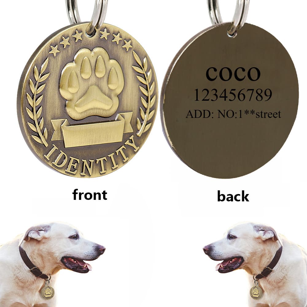 metal tags for pets