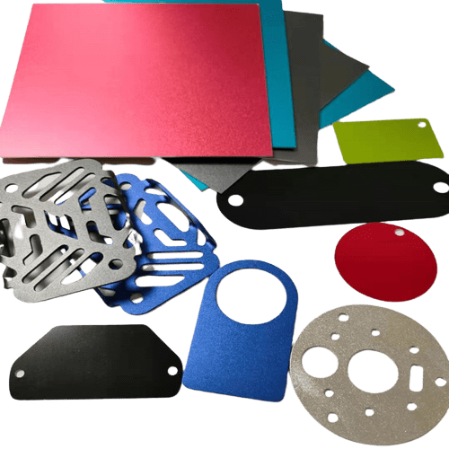 Colorful anodized aluminum plate