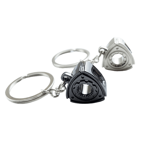 car engine shape metal keychain