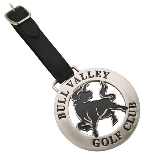 custom metal golf bag tags
