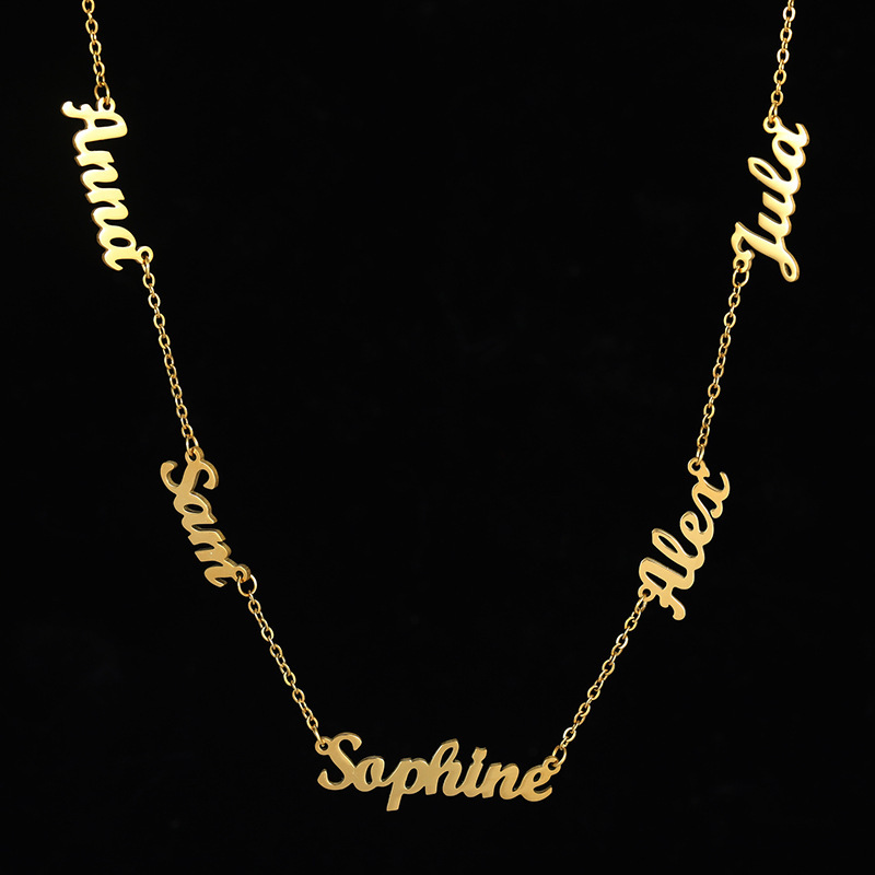 multiple name necklaces