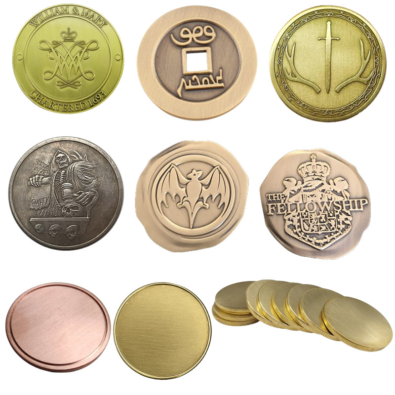 custom brass coin