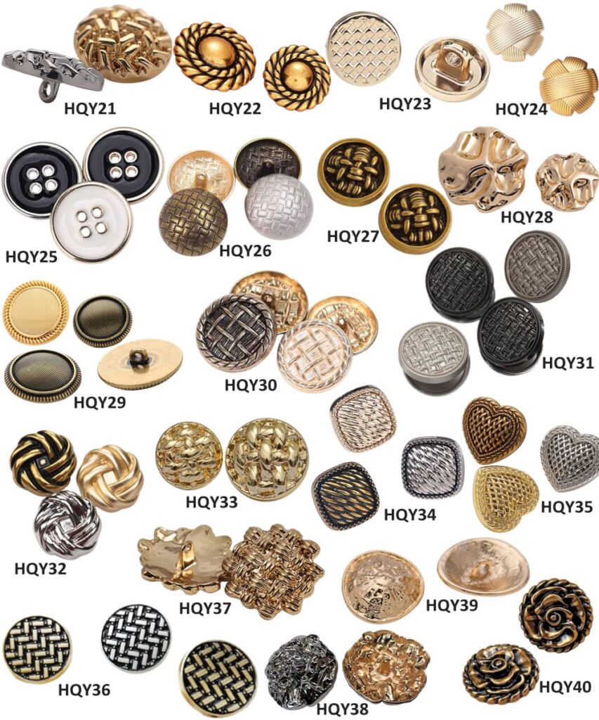 metal buttons for blazers and coats