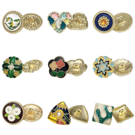 enamel buttons