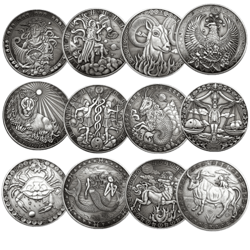 custom antique plating metal coins