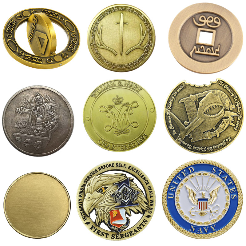 custom brass coins