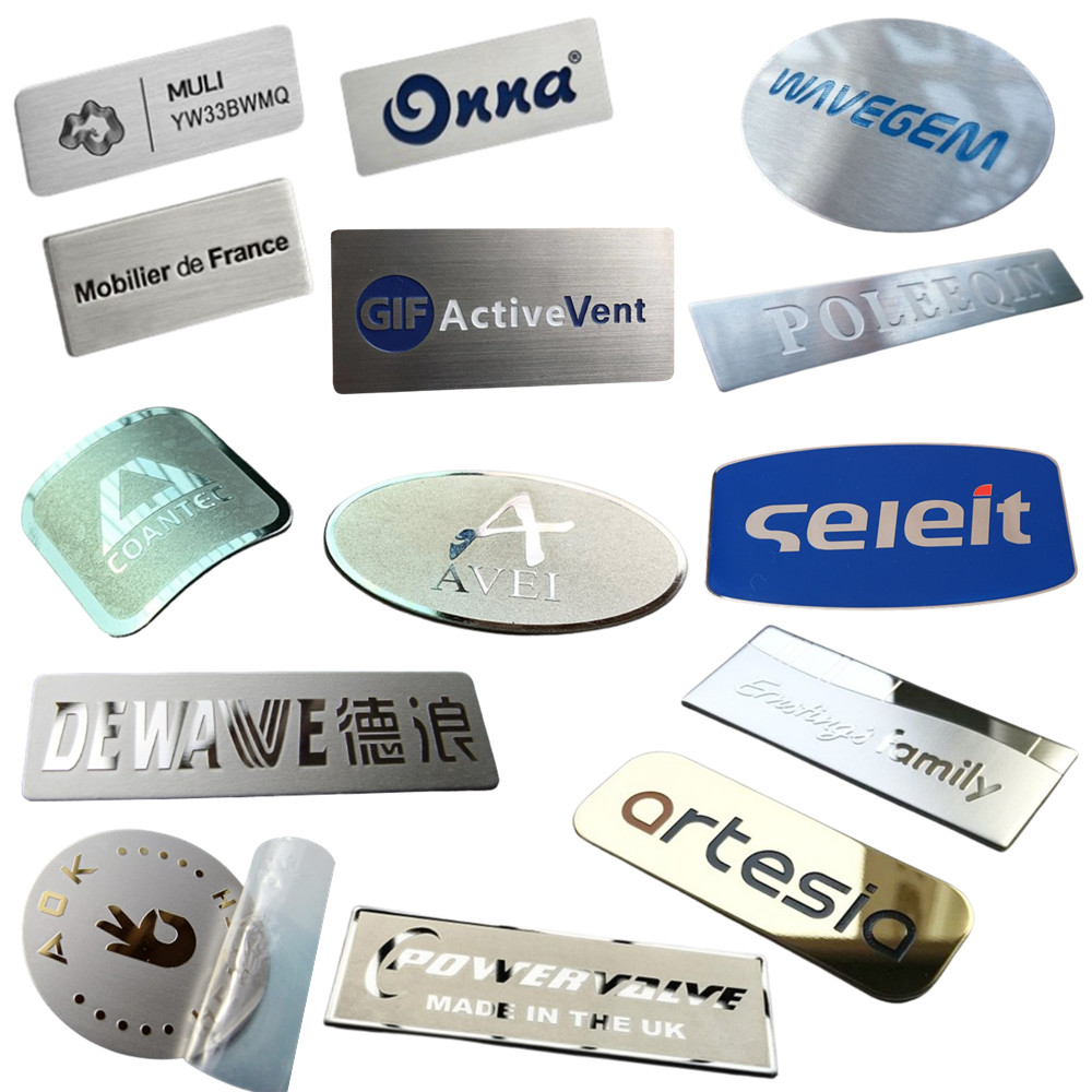 etched stainless steel labels /tags for branding