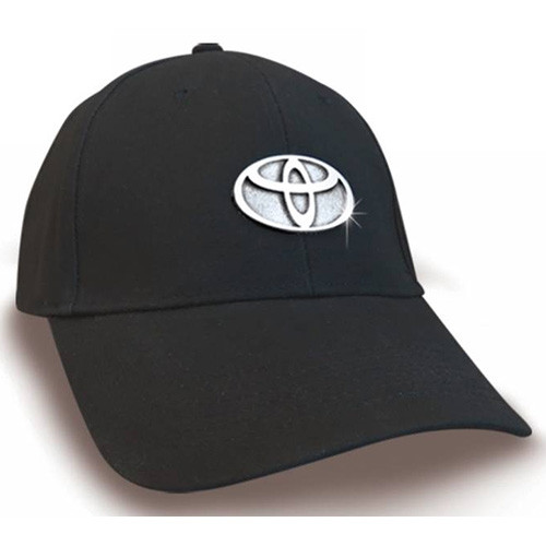 hat with metal logo