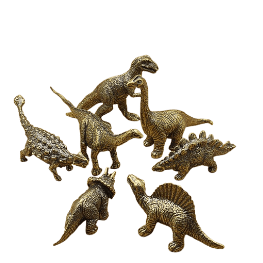 metal dinosaur miniature figurines