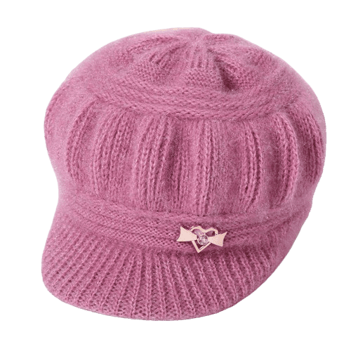 Hat with metal logo