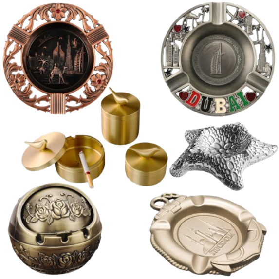 custom metal ashtrays