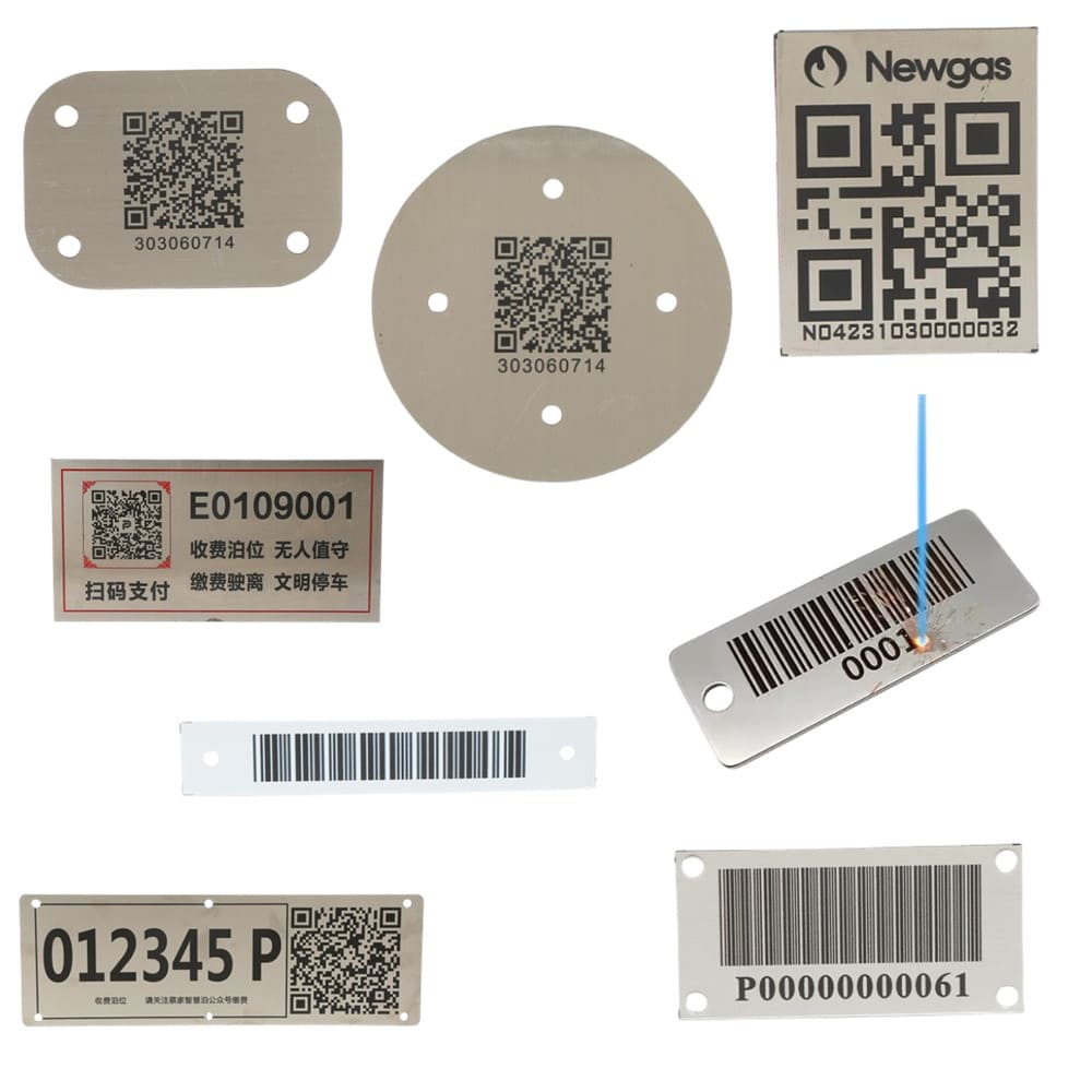 custom metal barcode tags