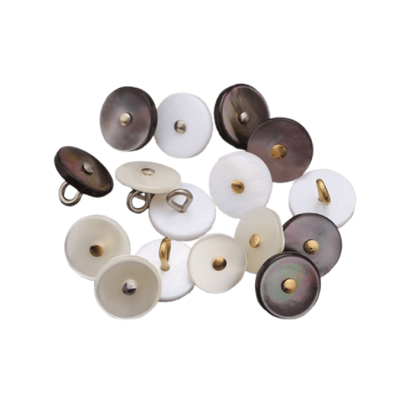 Akoya shell pin dot shank buttons