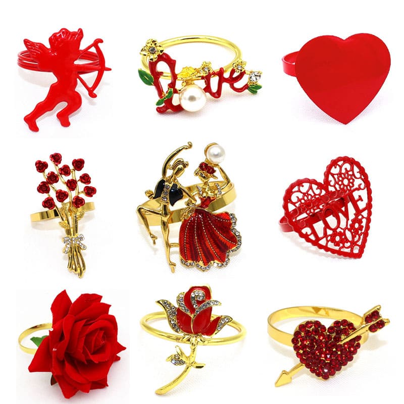valentine napkin rings